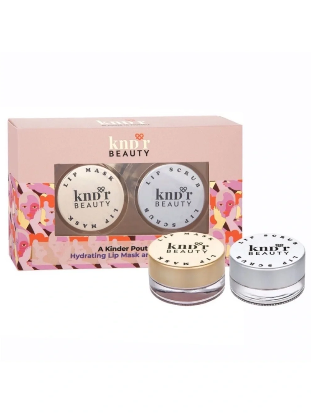kndr Beauty Lip Mask and Scrub Set - A Kinder Pout Set, 2 x 0.14 oz / 4 g